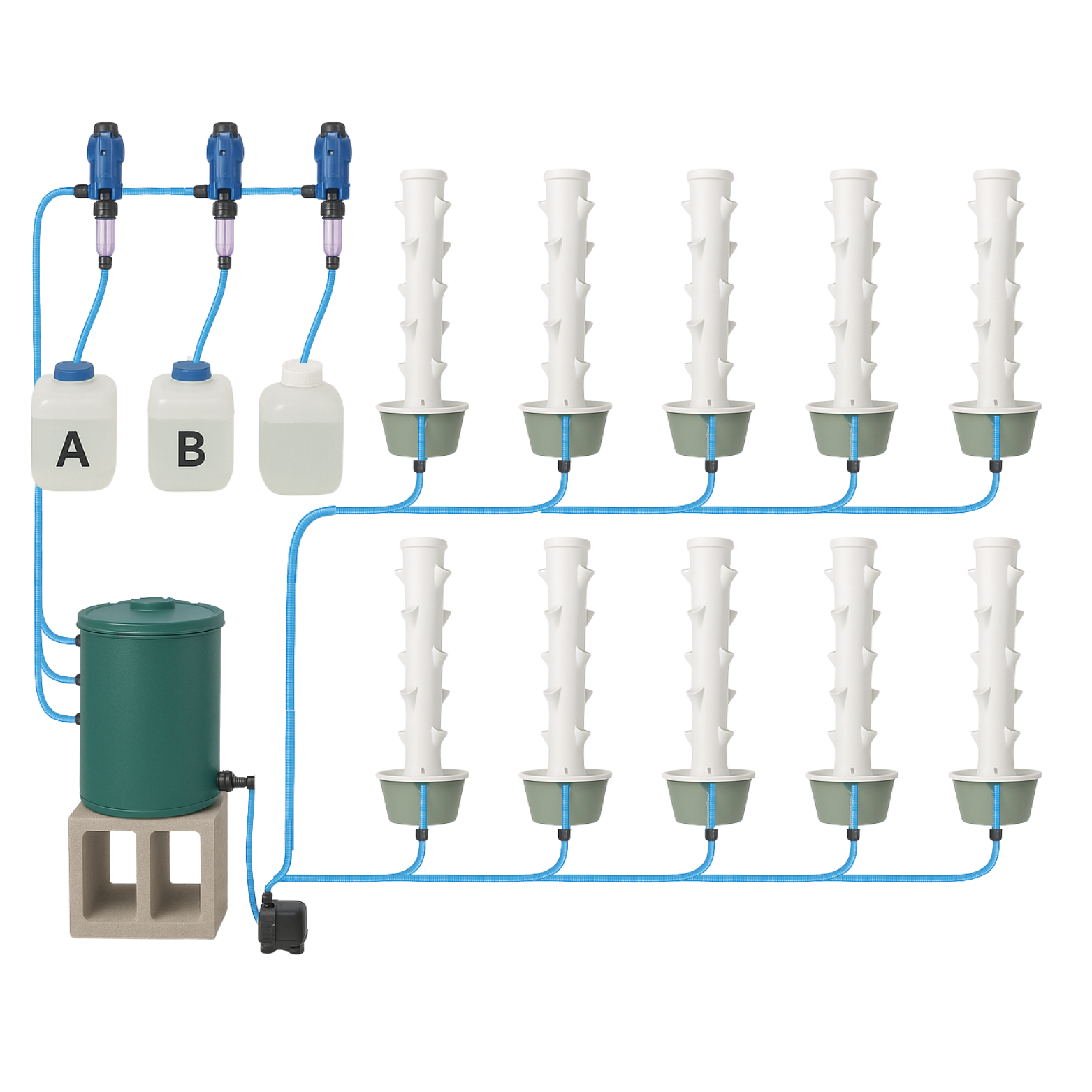 Schema Torre Idroponica – Urban Hydro Green